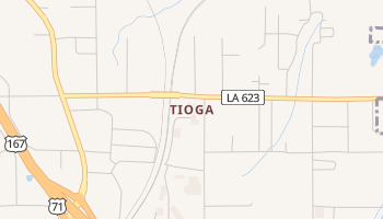 Tioga, Louisiana map