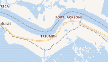 Triumph, Louisiana map