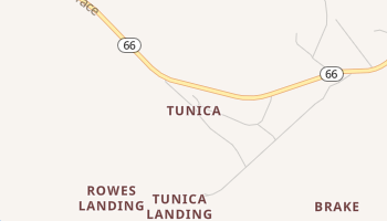 Tunica, Louisiana map