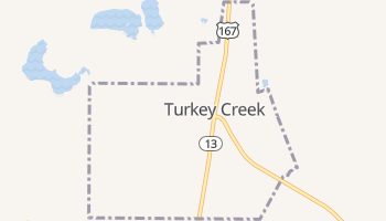 Turkey Creek, Louisiana map