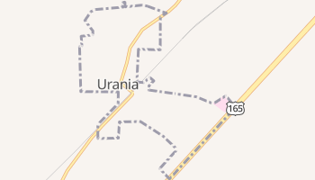 Urania, Louisiana map