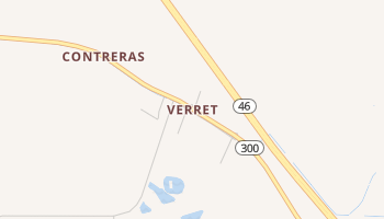 Verret, Louisiana map