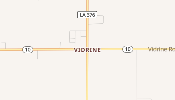 Vidrine, Louisiana map