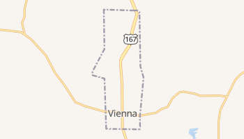 Vienna, Louisiana map