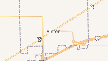 Vinton, Louisiana map