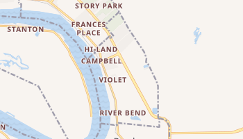 Violet, Louisiana map