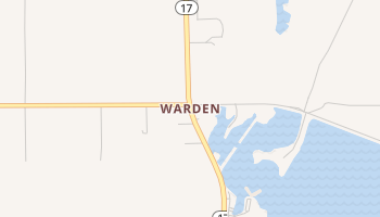 Warden, Louisiana map