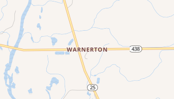 Warnerton, Louisiana map
