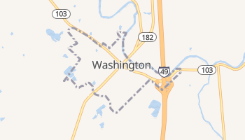 Washington, Louisiana map