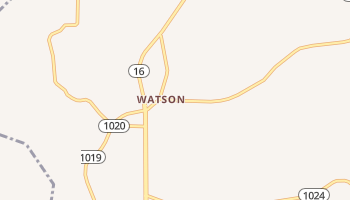 Watson, Louisiana map