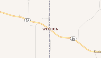 Weldon, Louisiana map
