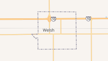 Welsh, Louisiana map