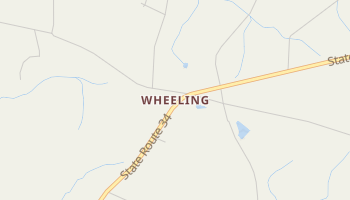 Wheeling, Louisiana map