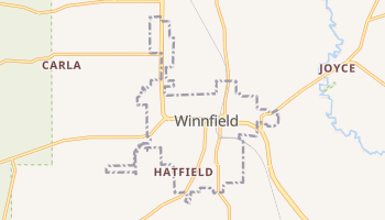 Winnfield, Louisiana map