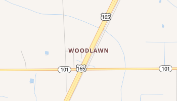 Woodlawn, Louisiana map