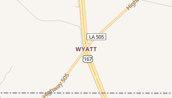 Wyatt, Louisiana map