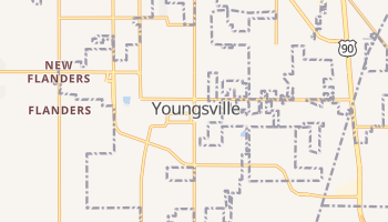 Youngsville, Louisiana map