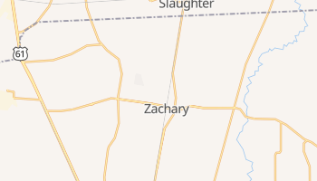 Zachary, Louisiana map