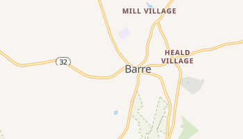 Barre, Massachusetts map
