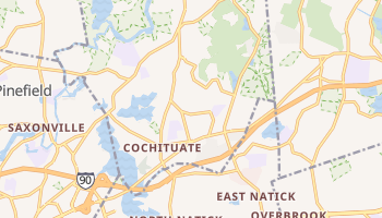 Cochituate, Massachusetts map