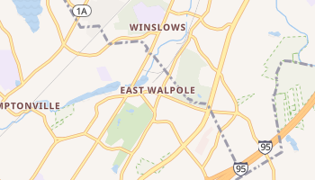 East Walpole, Massachusetts map