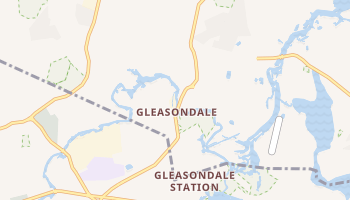 Gleasondale, Massachusetts map