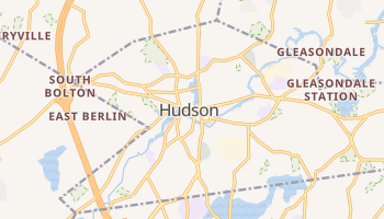 Hudson, Massachusetts map