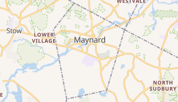 Maynard, Massachusetts map