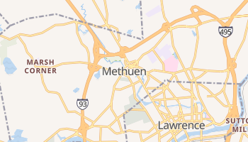 Methuen, Massachusetts map