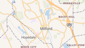 Milford, Massachusetts map