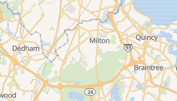 Milton, Massachusetts map