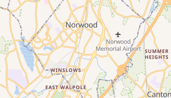 Norwood, Massachusetts map