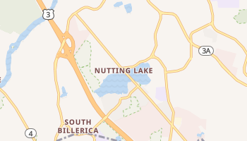 Nutting Lake, Massachusetts map