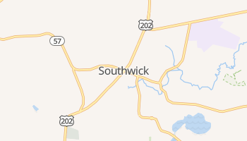 Southwick, Massachusetts map