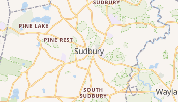 Sudbury, Massachusetts map
