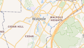 Walpole, Massachusetts map