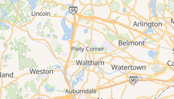 Waltham, Massachusetts map
