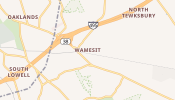 Wamesit, Massachusetts map