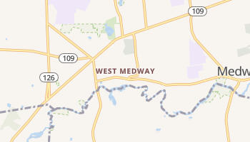 West Medway, Massachusetts map