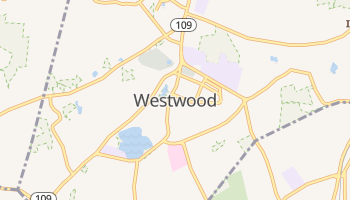Westwood, Massachusetts map