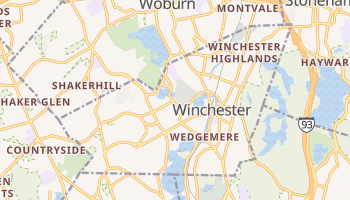 Winchester, Massachusetts map