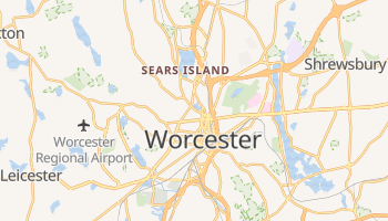 Worcester, Massachusetts map