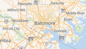 Baltimore, Maryland map