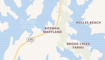 Bozman, Maryland map