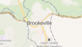 Brookeville, Maryland map