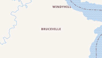 Bruceville, Maryland map