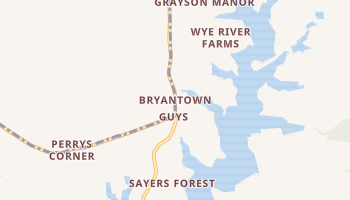 Bryantown, Maryland map