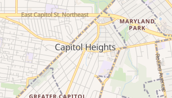 Capitol Heights, Maryland map