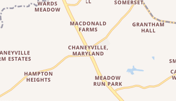 Chaneyville, Maryland map