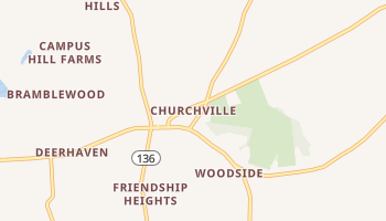 Churchville, Maryland map